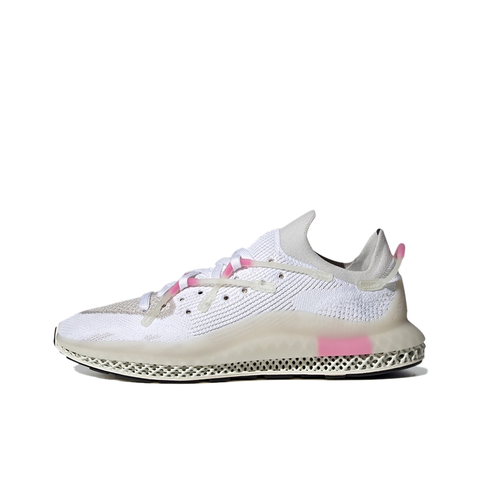 推荐商品：adidas Originals 4D Fusio 轻便透气 缓震 防滑耐磨 织物 运动 跑鞋 白/清澈棕/米色