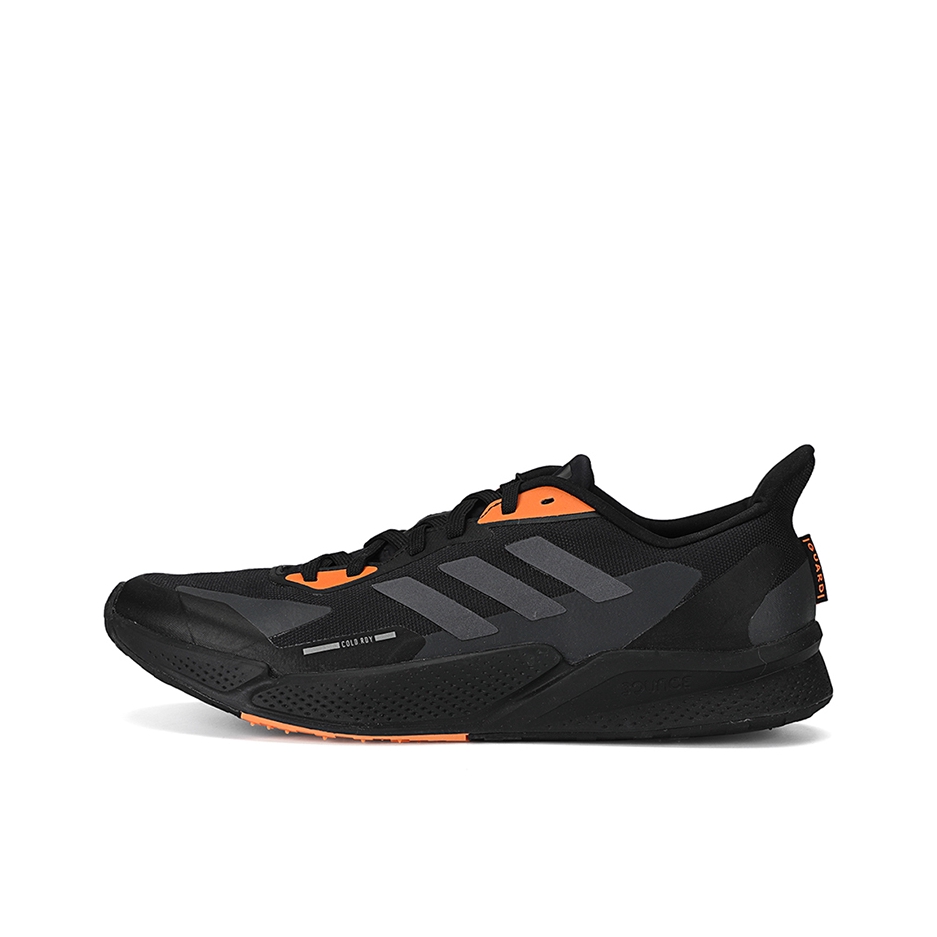推荐商品：adidas X9000L2 跑鞋 缓震回弹防滑耐磨轻便网面透气织物轻运动圆头 黑色/灰色/橙色