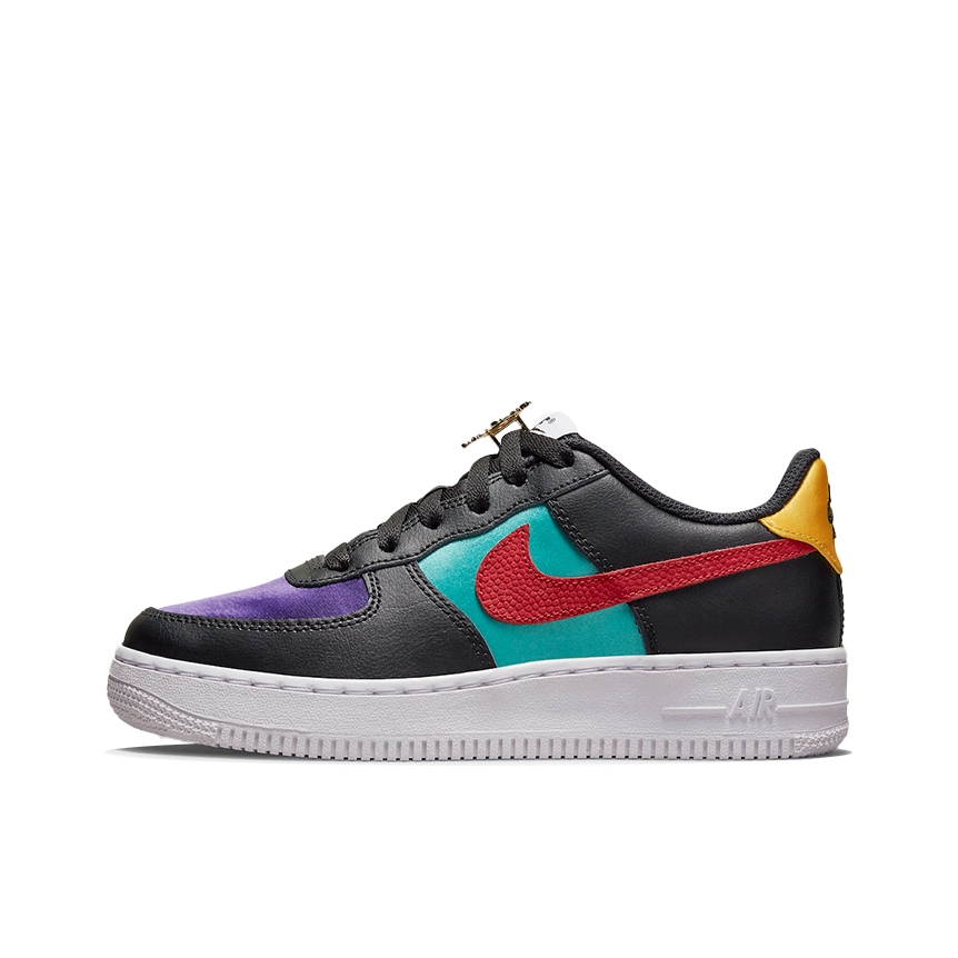 推荐商品：Nike Air Force 1 空军一号 板鞋 轻便舒适百搭耐磨防滑复古 GS/低帮/黑色/水蓝/紫色