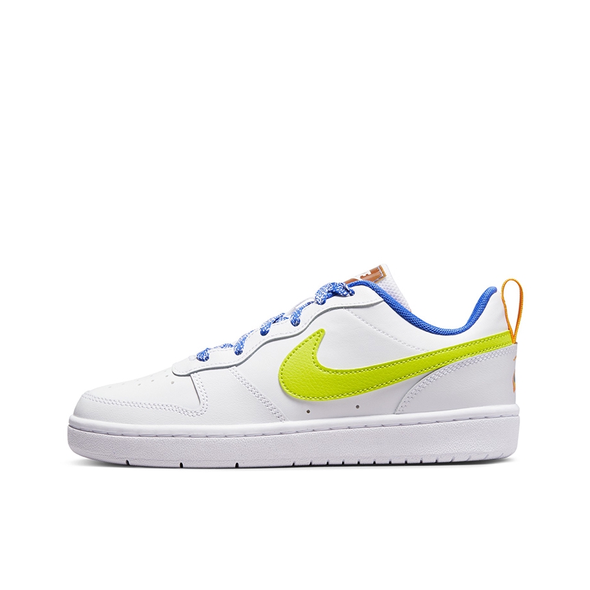推荐商品：Nike Court Borough 2 板鞋 复古时尚支撑舒适百搭轻便防滑 GS/白色/绿色