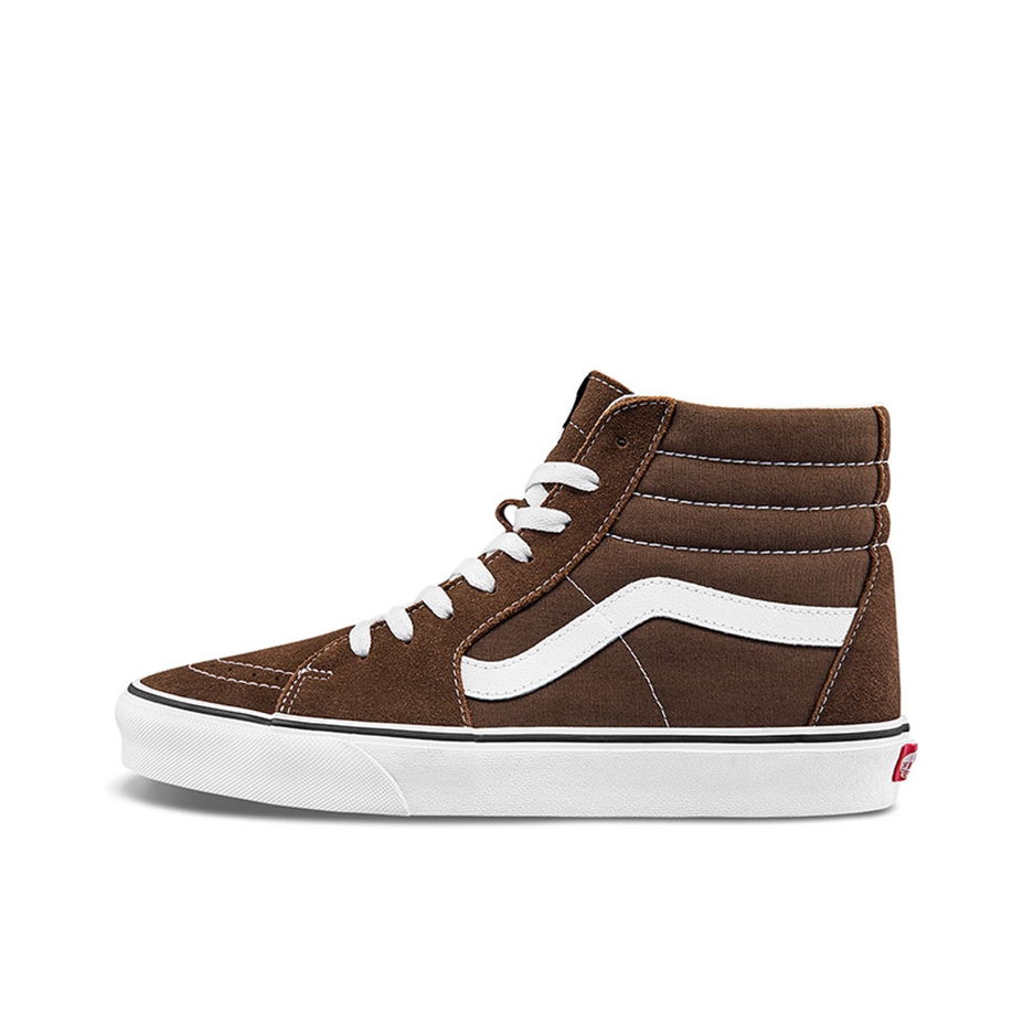 推荐商品：Vans/范斯 SK8-Hi 板鞋 潮流经典拼接复古街头厚底 深棕色