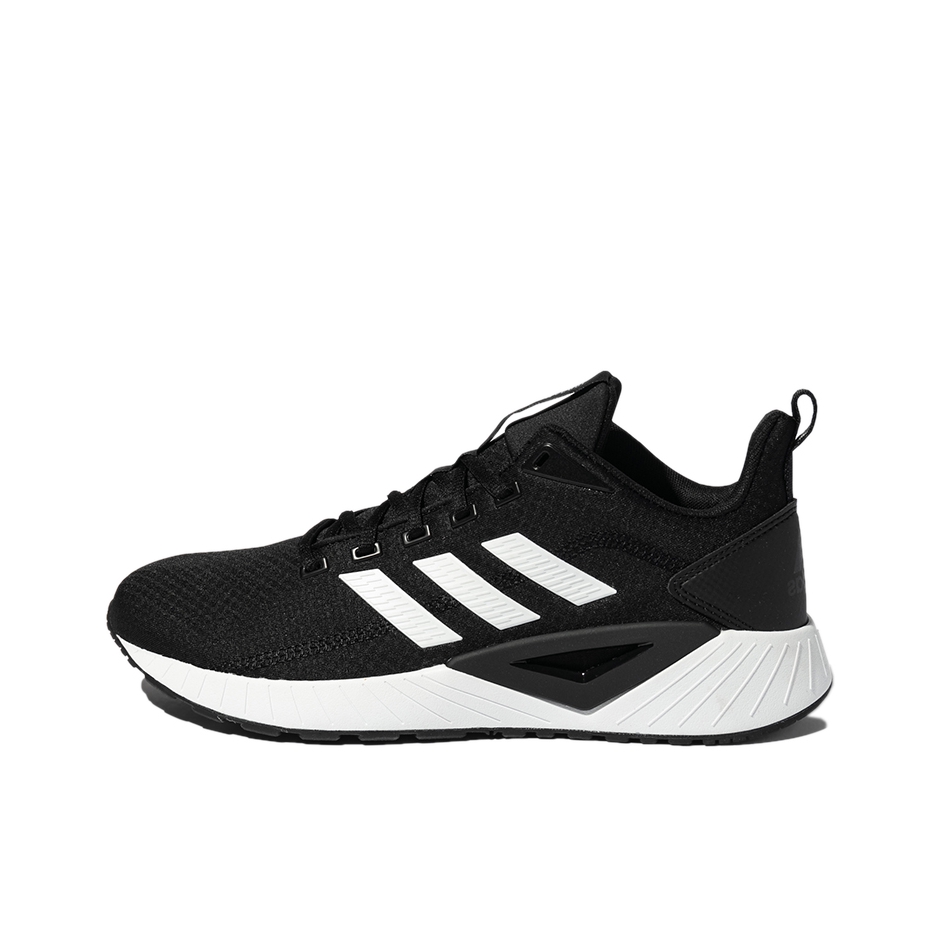 推荐商品：adidas Questar Climacool 跑鞋 防滑减震耐磨网面透气运动织物 黑/白色