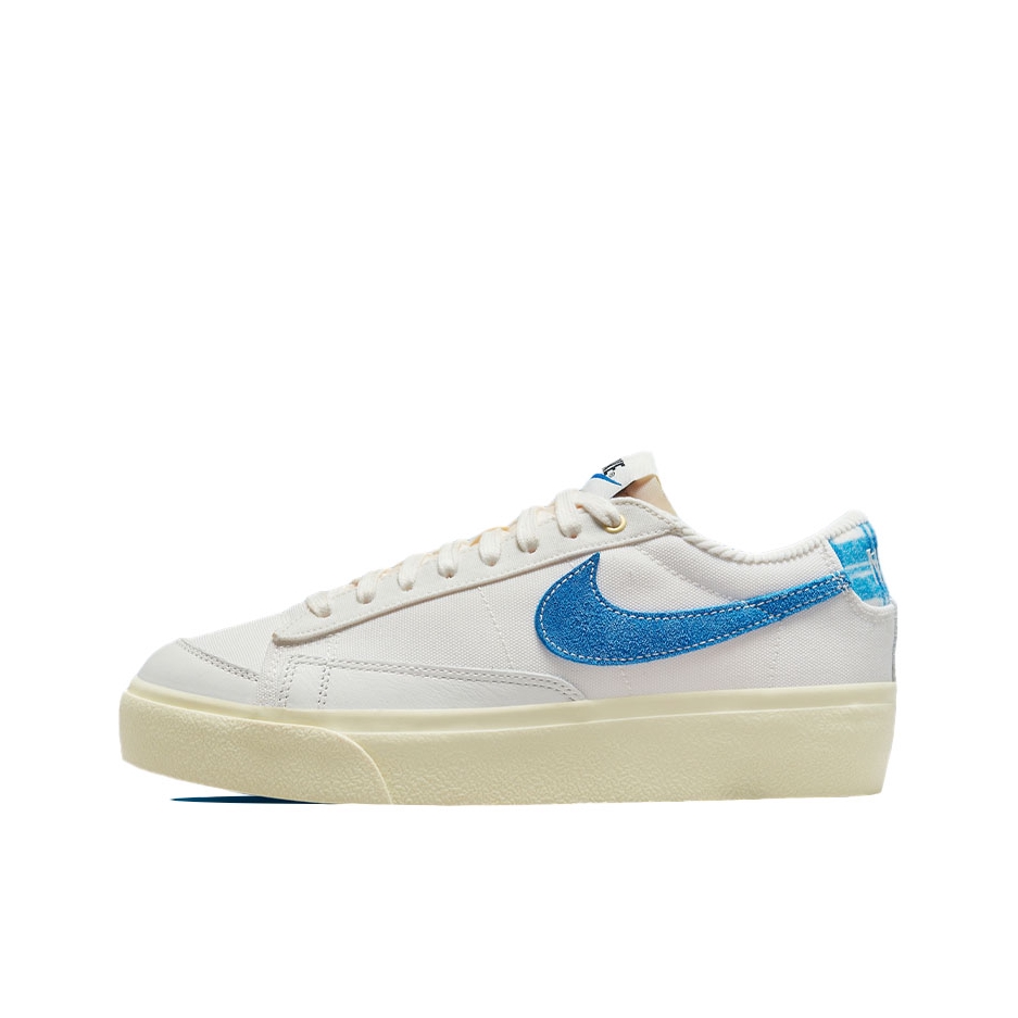 推荐商品：Nike Blazer 板鞋 经典复古防滑舒适百搭 低帮/米白/天蓝