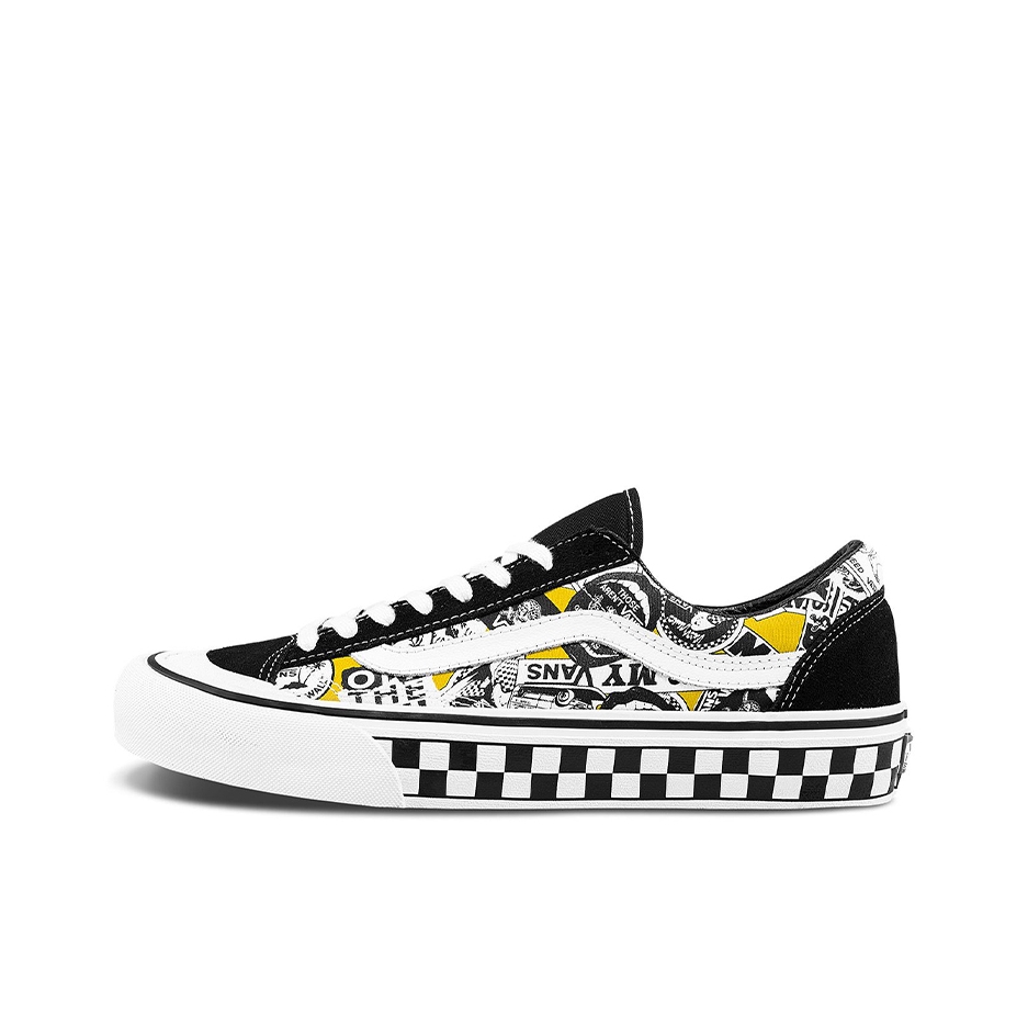 推荐商品：Vans/范斯 Style 36 滑板鞋 板鞋 舒适轻便防滑耐磨复古百搭帆布拼接防水运动 印花/黑白棋盘格
