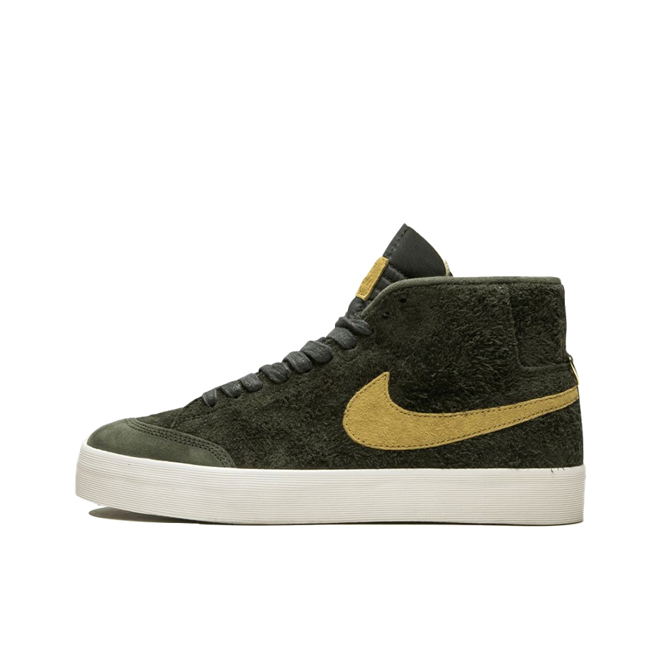 推荐商品：Nike SB Blazer Zoom 滑板鞋 板鞋 拼接时尚复古防滑耐磨透气运动休闲舒适百搭 We Club 58 绿棕白Mid