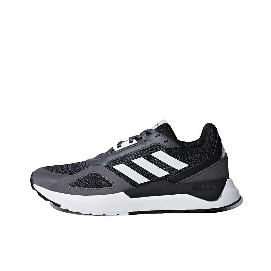 推荐商品：adidas RUN 80S 跑鞋 简约复古防滑耐磨舒适透气轻便 Black/Grey/White 黑灰