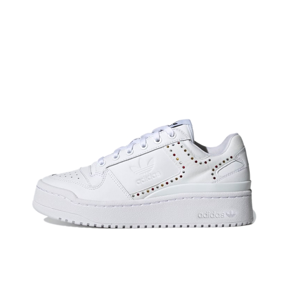 推荐商品：【jennie同款】 adidas Originals Forum Bold 板鞋 防滑耐磨轻便透气厚底增高防水贴合 亮白色