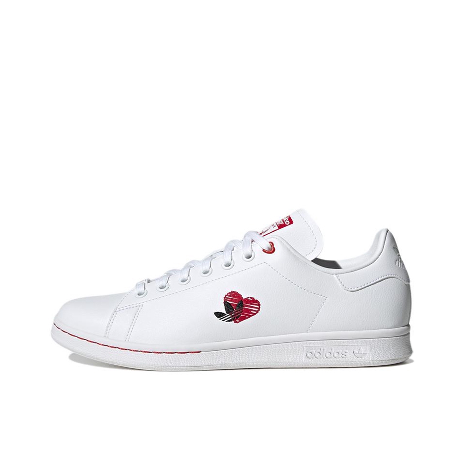 推荐商品：adidas Originals Stan Smith 板鞋 减震透气轻便低帮包裹性 白色/红心