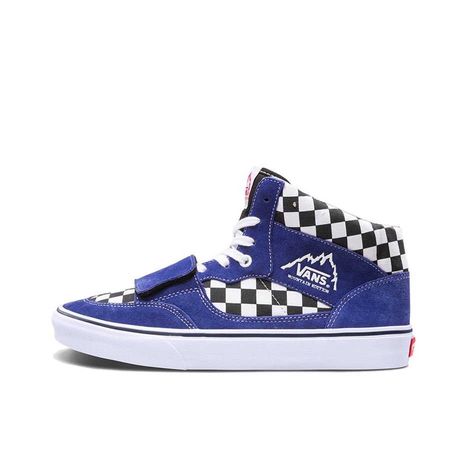 推荐商品：Vans/范斯 Mountain Edition 棋盘格 防滑耐磨 轻便 潮流百搭 板鞋 蓝白
