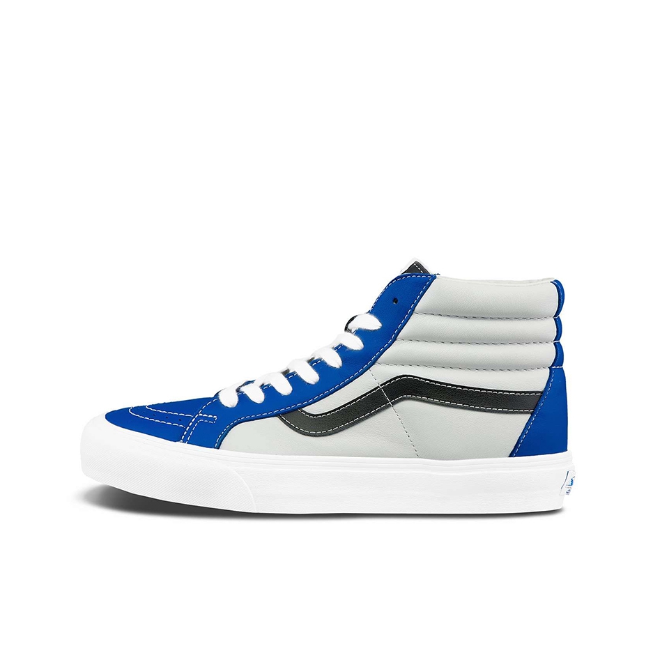 推荐商品：Vans/范斯 SK8-Hi 板鞋 潮流经典拼接复古街头厚底 灰色/蓝色/白色