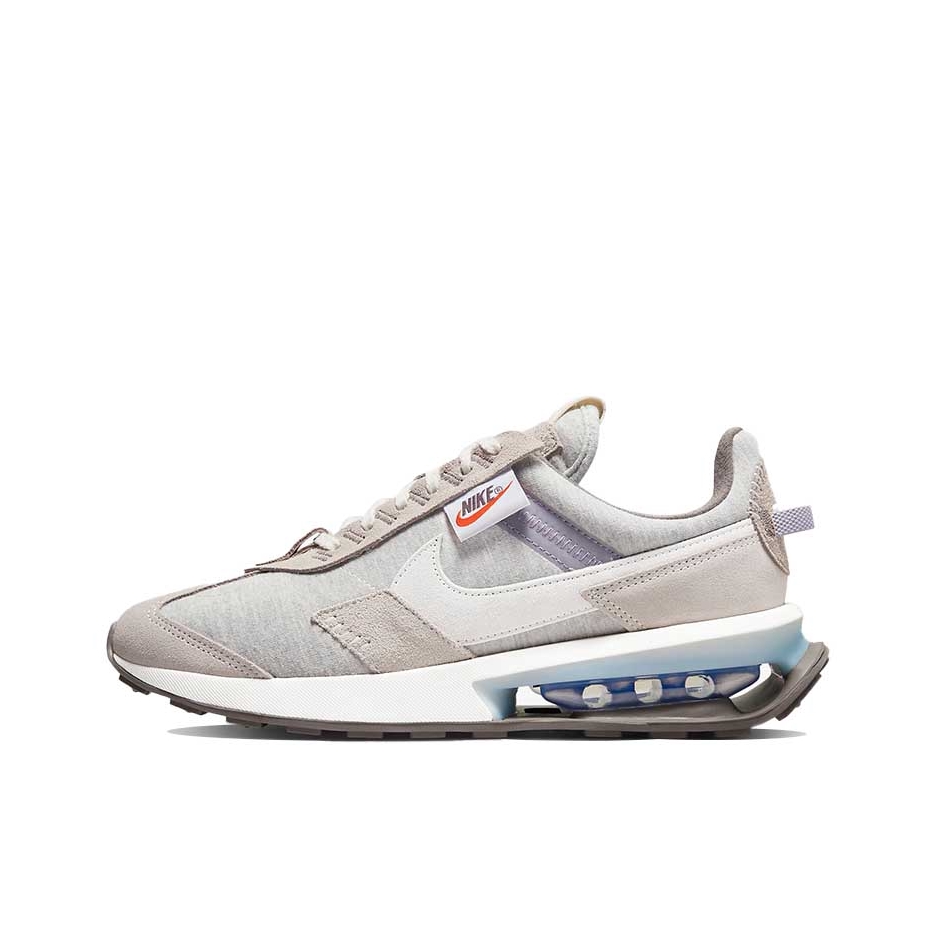 推荐商品：Nike Air Max Pre-Day 跑鞋 时尚复古气垫缓震轻便拼接织物尼龙支撑合成革抓地 米灰/白色