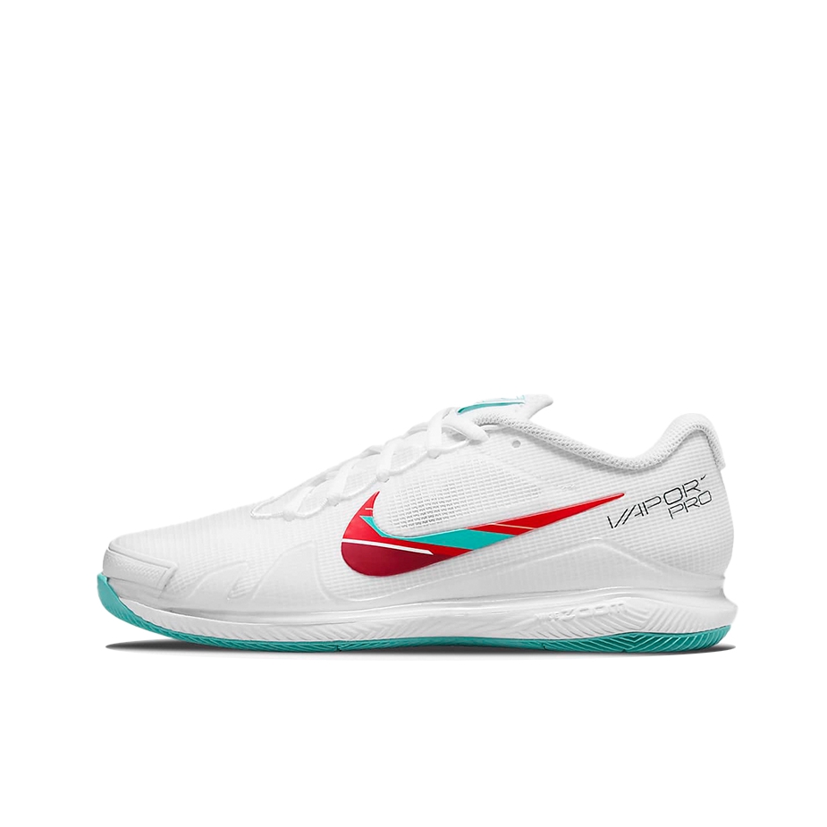 推荐商品：Nike Air Zoom Vapor Pro 硬地 球场 防滑耐磨 减震透气 舒适轻便 织物 网球鞋 白色/红色/蓝色