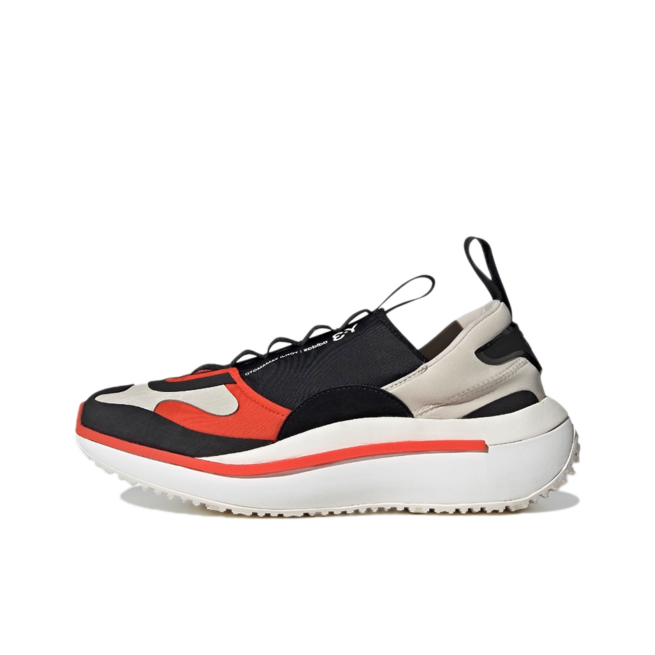 推荐商品：adidas Y-3 Shiku Run 跑鞋 时尚百搭减震回弹防滑耐磨轻便织物合成革 黑色/红色