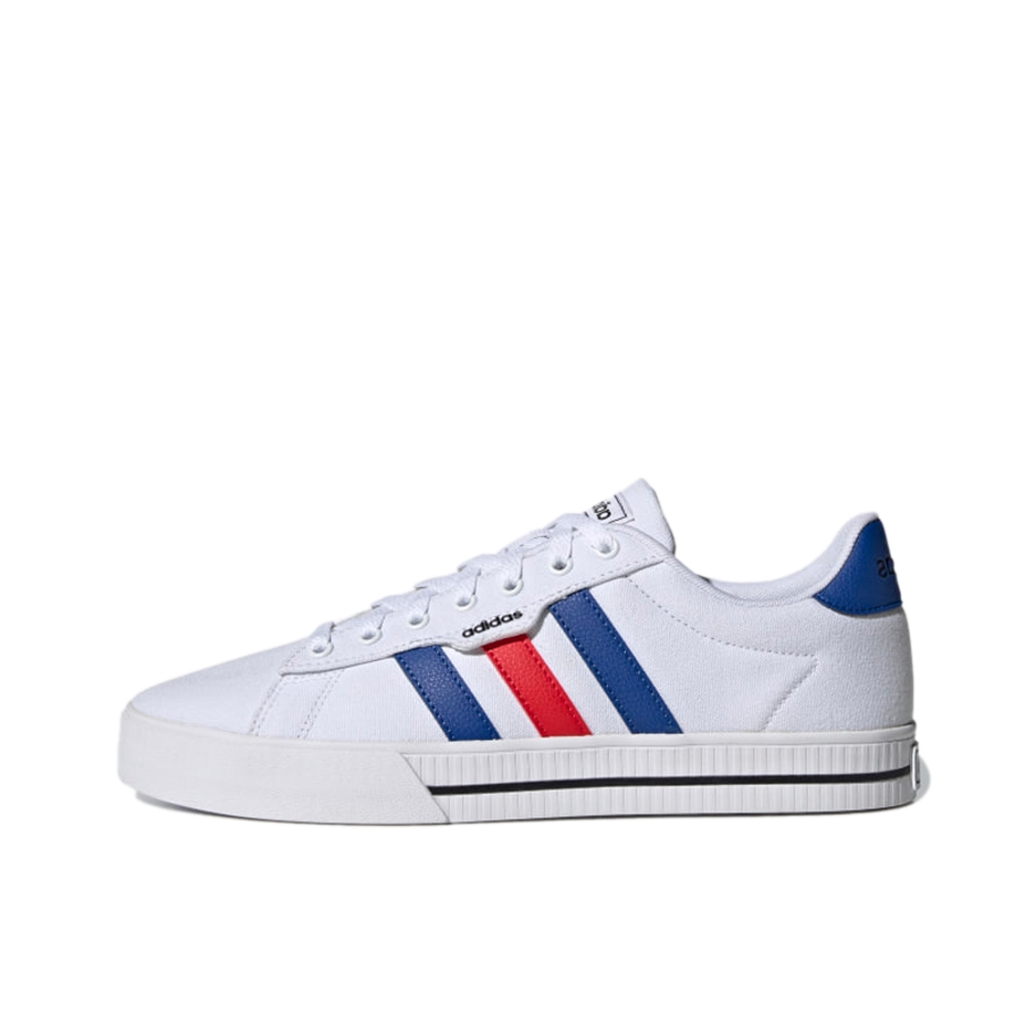 推荐商品：adidas neo Daily 3.0 板鞋 休闲舒适透气耐磨复古防滑轻便 白色/蓝色/红色