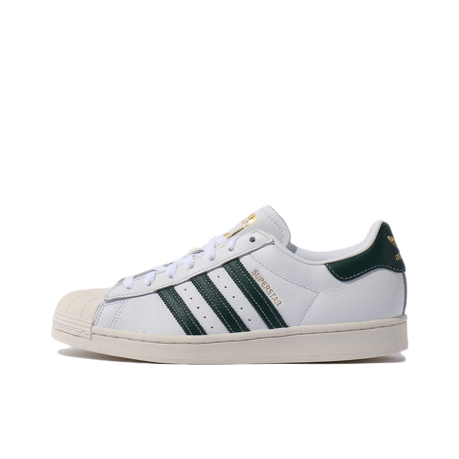 推荐商品：【宋雨琦同款】 adidas Originals Superstar 板鞋 轻便贝壳头薄底舒适百搭耐磨复古 白色/深绿/绿标