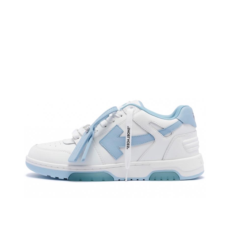 推荐商品：OFF-WHITE Out Of Office 时尚简约 休闲百搭 舒适圆头 防滑耐磨 牛皮 板鞋 白色/蓝色