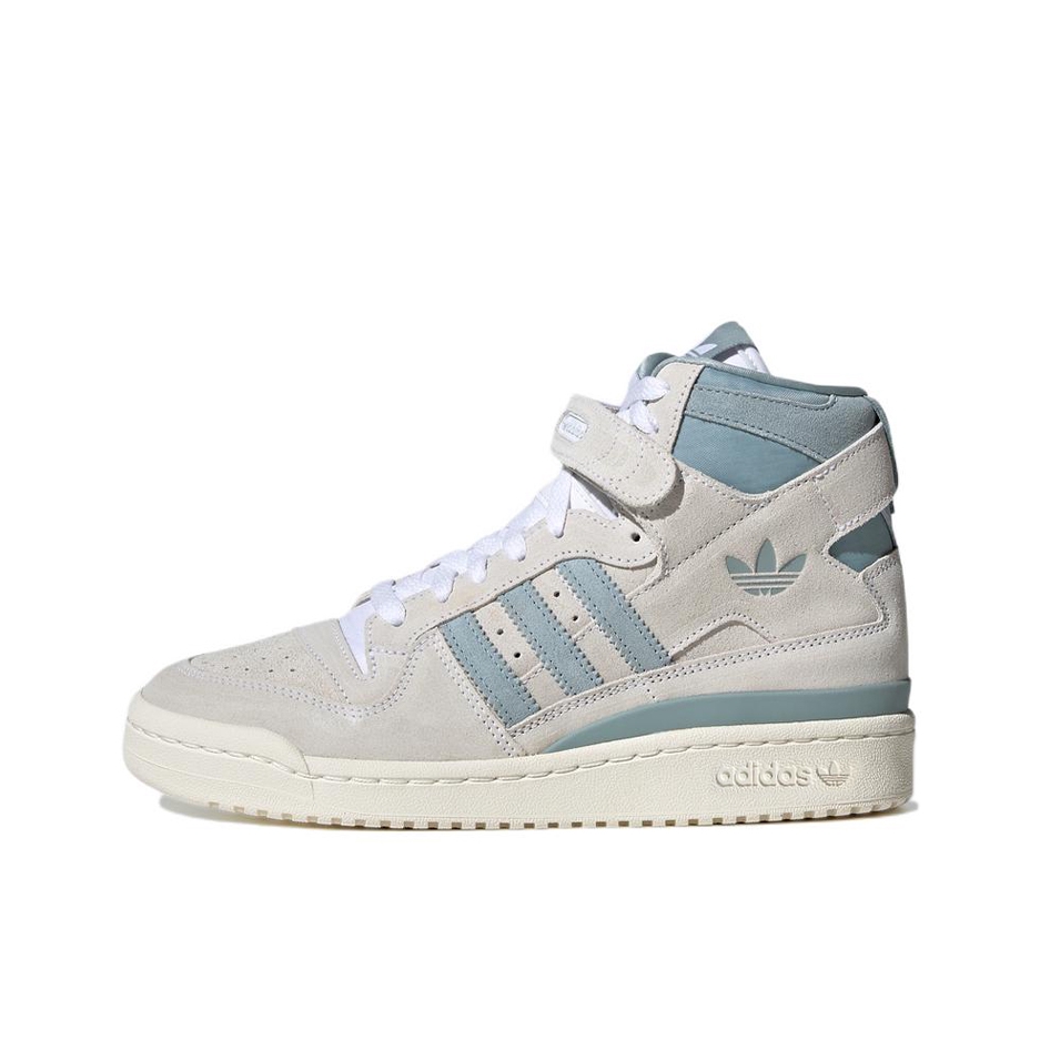 推荐商品：adidas Originals Forum 板鞋 轻便复古防滑时尚魔术贴篮球风薄底包裹性 女款/灰色/蓝色