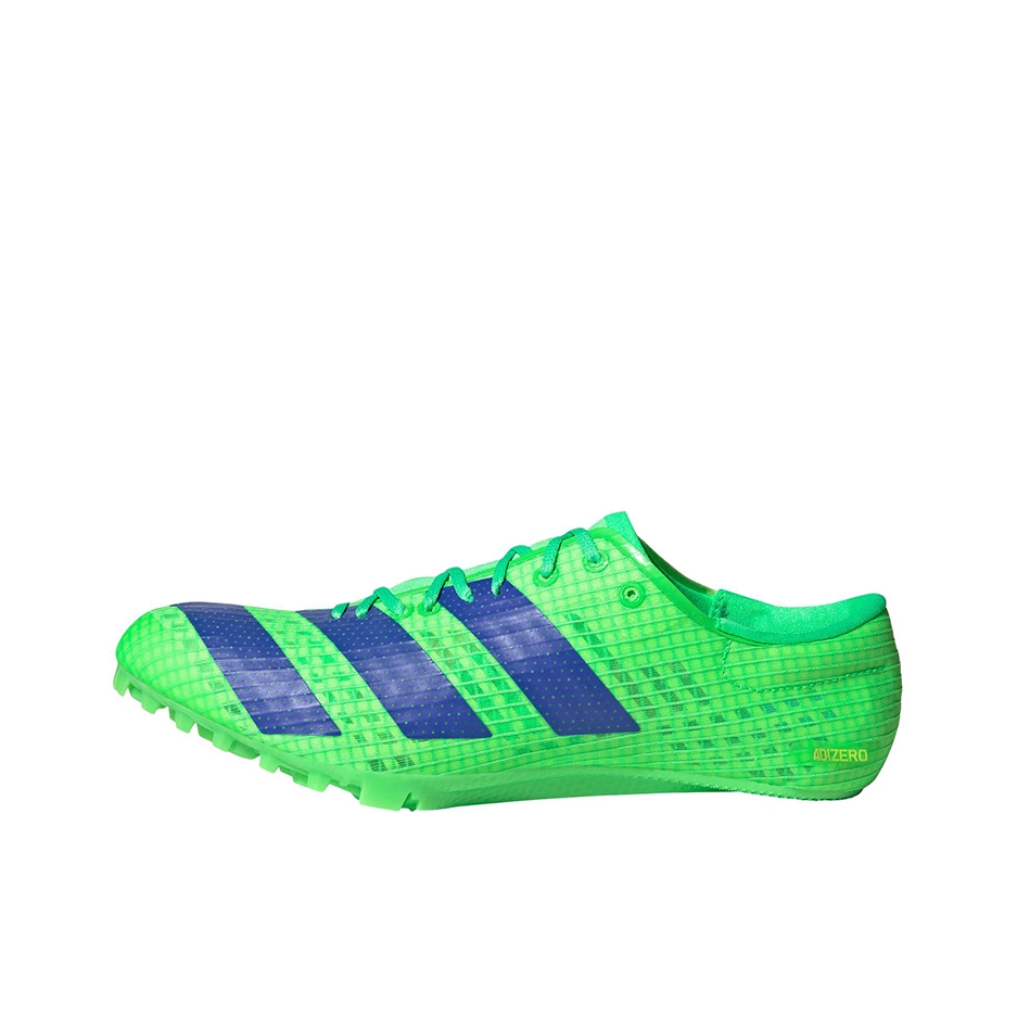 推荐商品：adidas Adizero Finesse 跑鞋 小蝉翼1减震防滑耐磨碳板织物田径短跑 绿色/蓝色