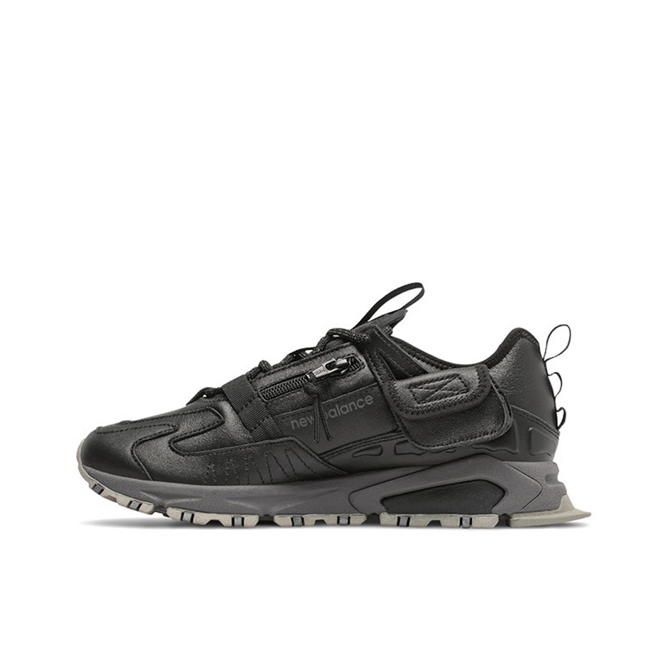 推荐商品：New Balance X-Racer 跑鞋 减震回弹防滑耐磨拼接织物网布透气复古休闲运动圆头 黑色/烟灰