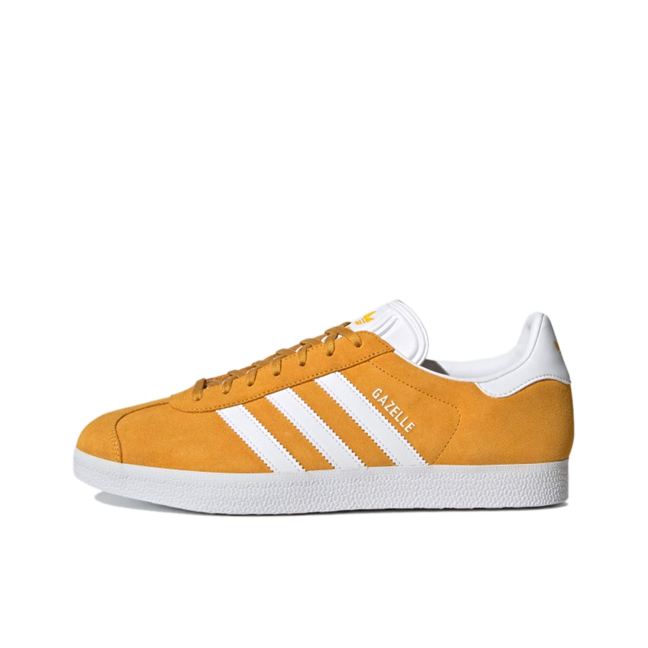 推荐商品：adidas Originals Gazelle T头鞋 德训鞋 板鞋 轻便复古薄底舒适百搭减震耐磨贴合圆头 姜黄/云白