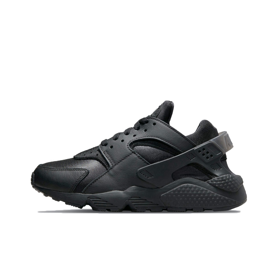 推荐商品：Nike Air Huarache 跑鞋 轻便透气舒适耐磨缓震复古防滑织物合成革运动低帮圆头 女款/黑武士