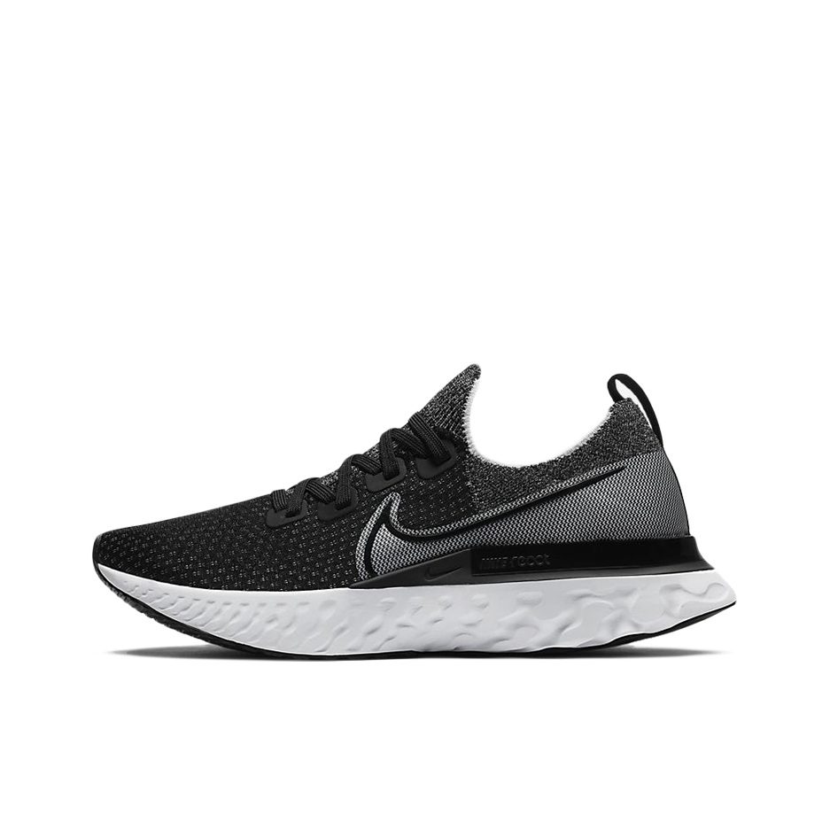 推荐商品：Nike React Infinity Run 跑鞋 减震舒适防滑耐磨轻便透气潮流百搭时尚休闲运动织物 黑色/灰色