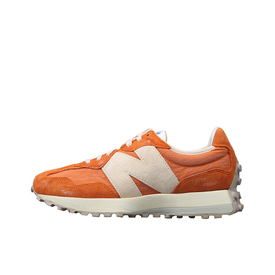 推荐商品：【IU同款】 New Balance 327 跑鞋 舒适复古防滑耐磨休闲透气减震拼接运动防水织物慢跑圆头 橙色