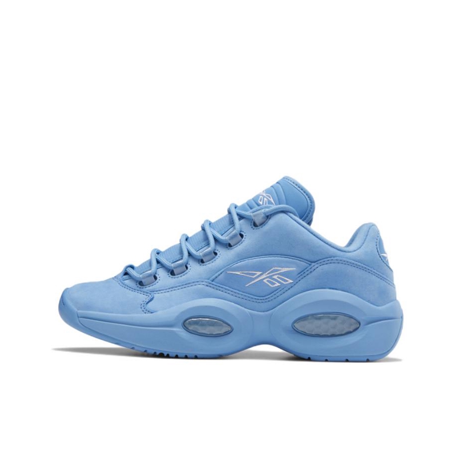 推荐商品：Reebok/锐步 Question 复古 减震 防滑耐磨 实战 透气 运动 包裹性 篮球鞋 蓝色