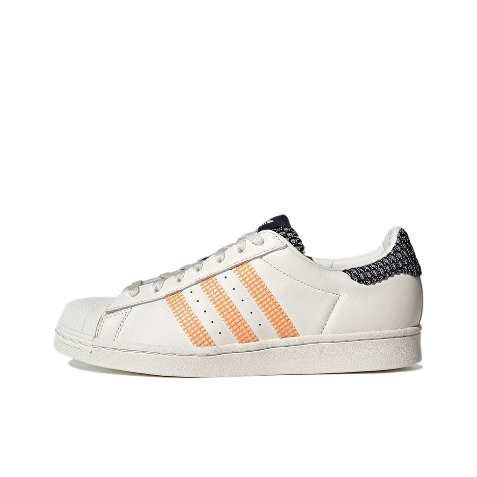推荐商品：【宋雨琦同款】 adidas Originals Superstar 板鞋 轻便贝壳头薄底舒适百搭耐磨复古 橙色/米色