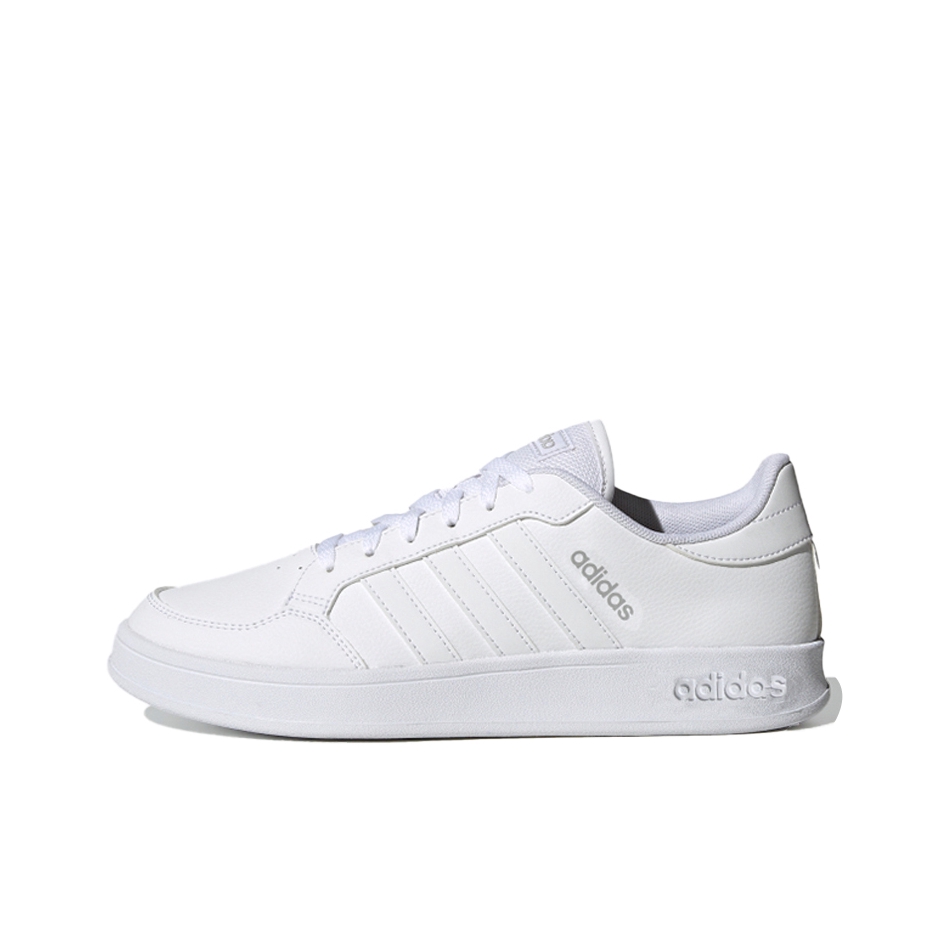 推荐商品：adidas neo Breaknet 板鞋 三条纹减震轻便防滑耐磨复古防水轻运动休闲网球文化 白色