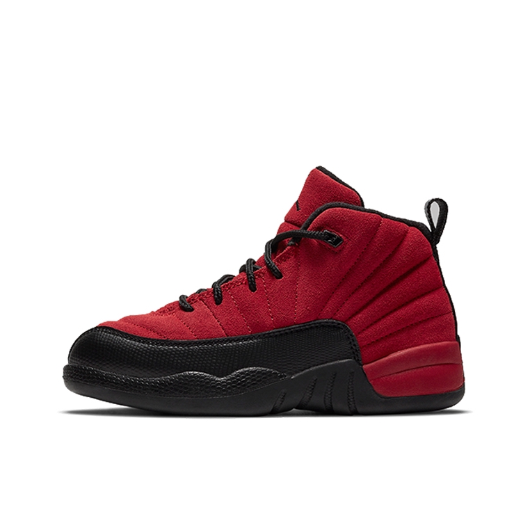 推荐商品：Air Jordan 12 复古时尚 防滑耐磨 舒适百搭 儿童篮球鞋 小童/黑色/红色