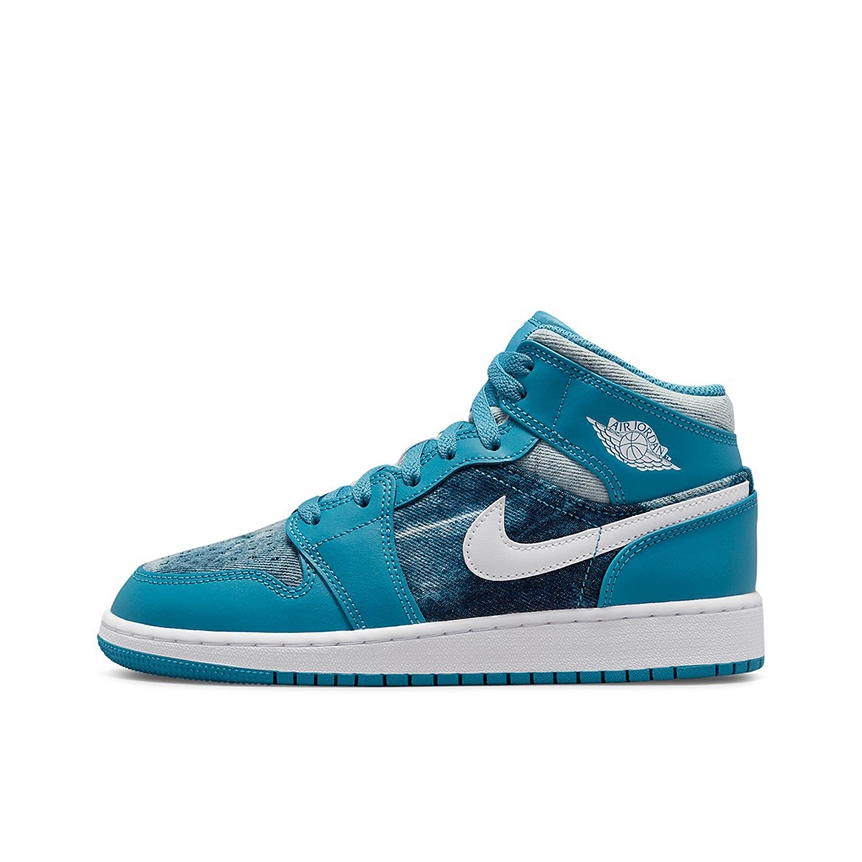 推荐商品：Air Jordan 1 板鞋 运动休闲鞋 复古潮流支撑合成革 GS/湖蓝
