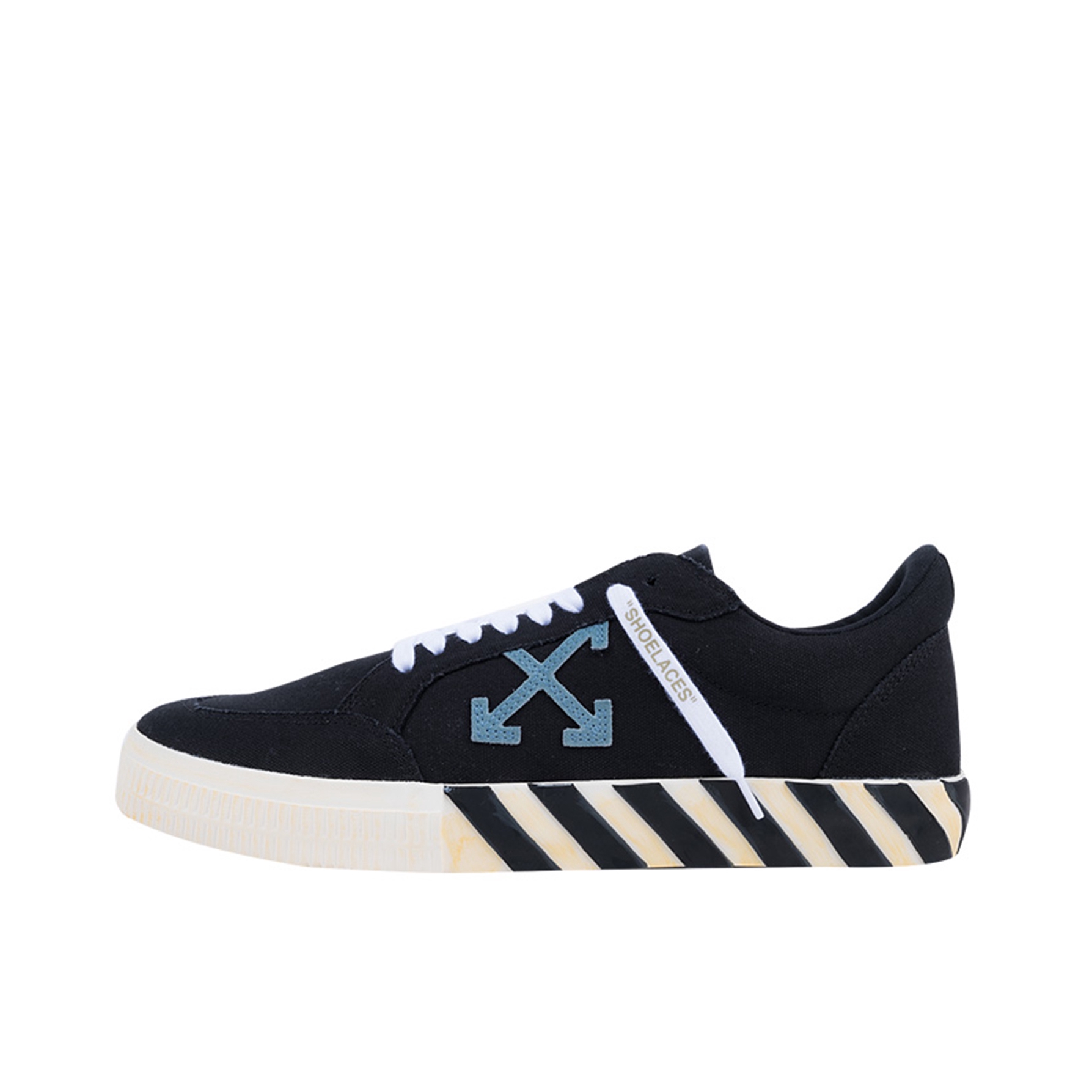 推荐商品：Off-White Vulc 时尚潮流 百搭简约 舒适轻便 防滑圆头 休闲鞋 OMIA085E183510010100 黑色/乳白色