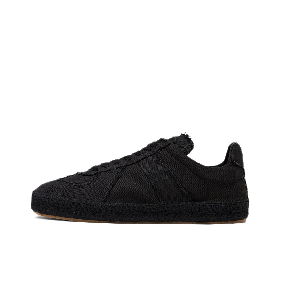 推荐商品：Maison Margiela 梅森·马吉拉 Replica 板鞋 德训鞋 时尚复古简约圆头牛皮拼接 纯黑