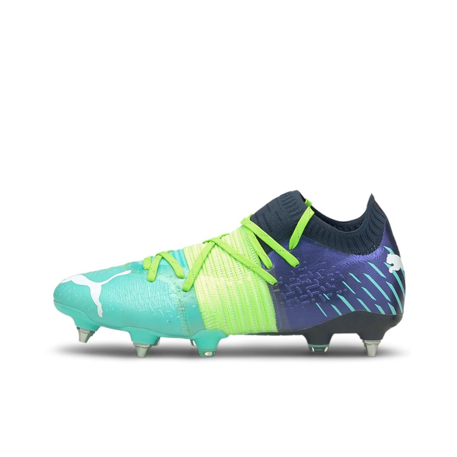 推荐商品：Puma/彪马 Future Z 1.2 FG/AG 防滑耐磨 减震 长钉 足球鞋 蓝色/绿色