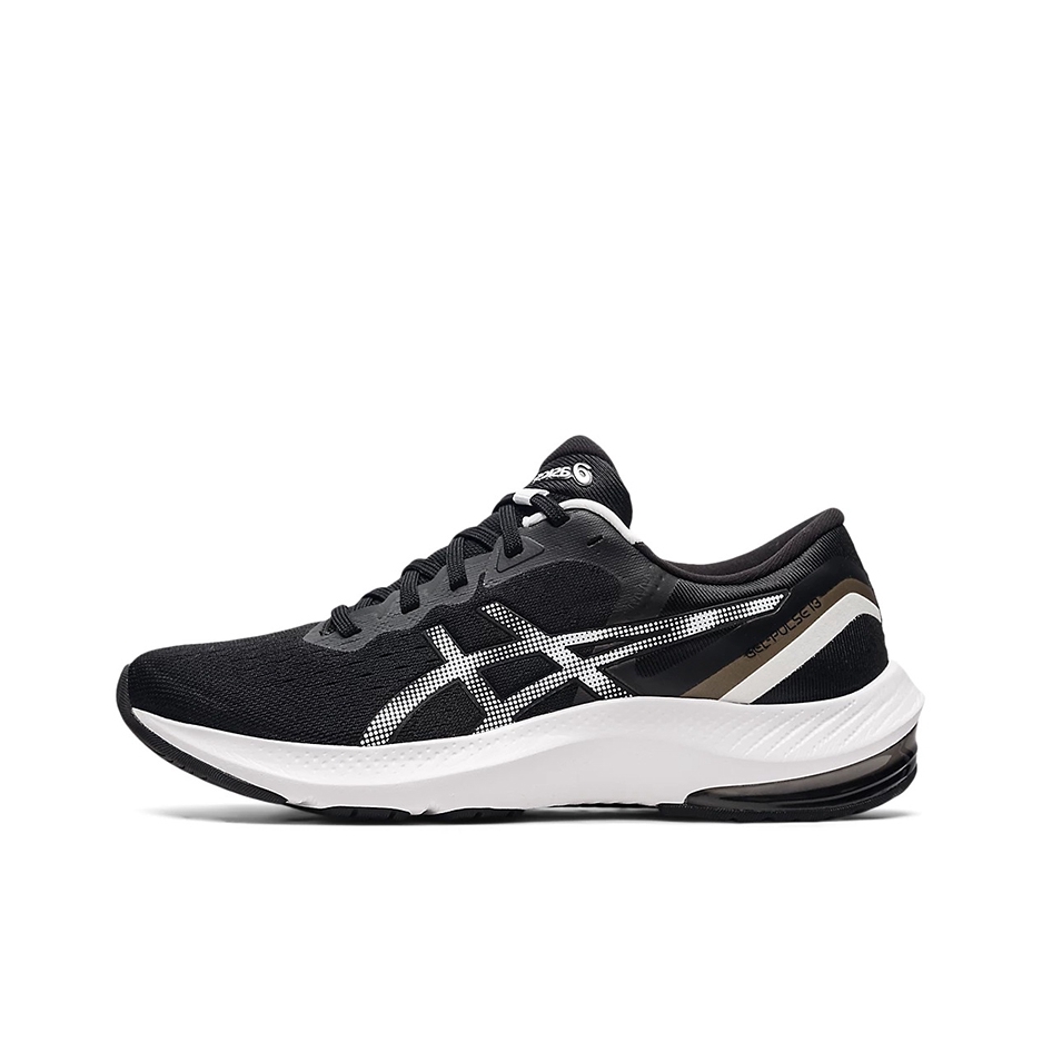 推荐商品：Asics/亚瑟士 Gel-Pulse 13 跑鞋 防滑耐磨缓震回弹舒适轻便网布透气织物简约 女款/黑色/白色