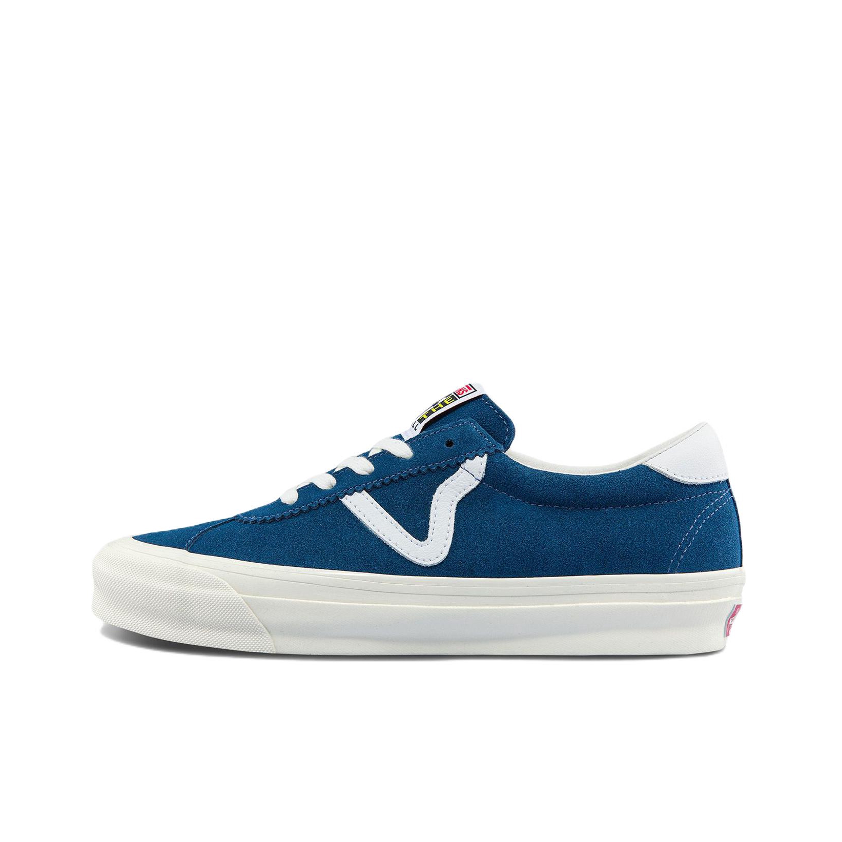 推荐商品：Vans/范斯 Epoch Sports 板鞋 翻毛皮复古简约减震防滑耐磨防水 白色/蓝色/白尾