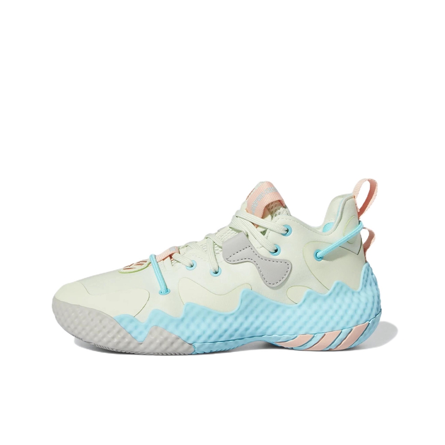 推荐商品：adidas Harden Vol.6 哈登6代 篮球鞋 实战训练防滑耐磨舒适轻便 GS/青色/蓝色