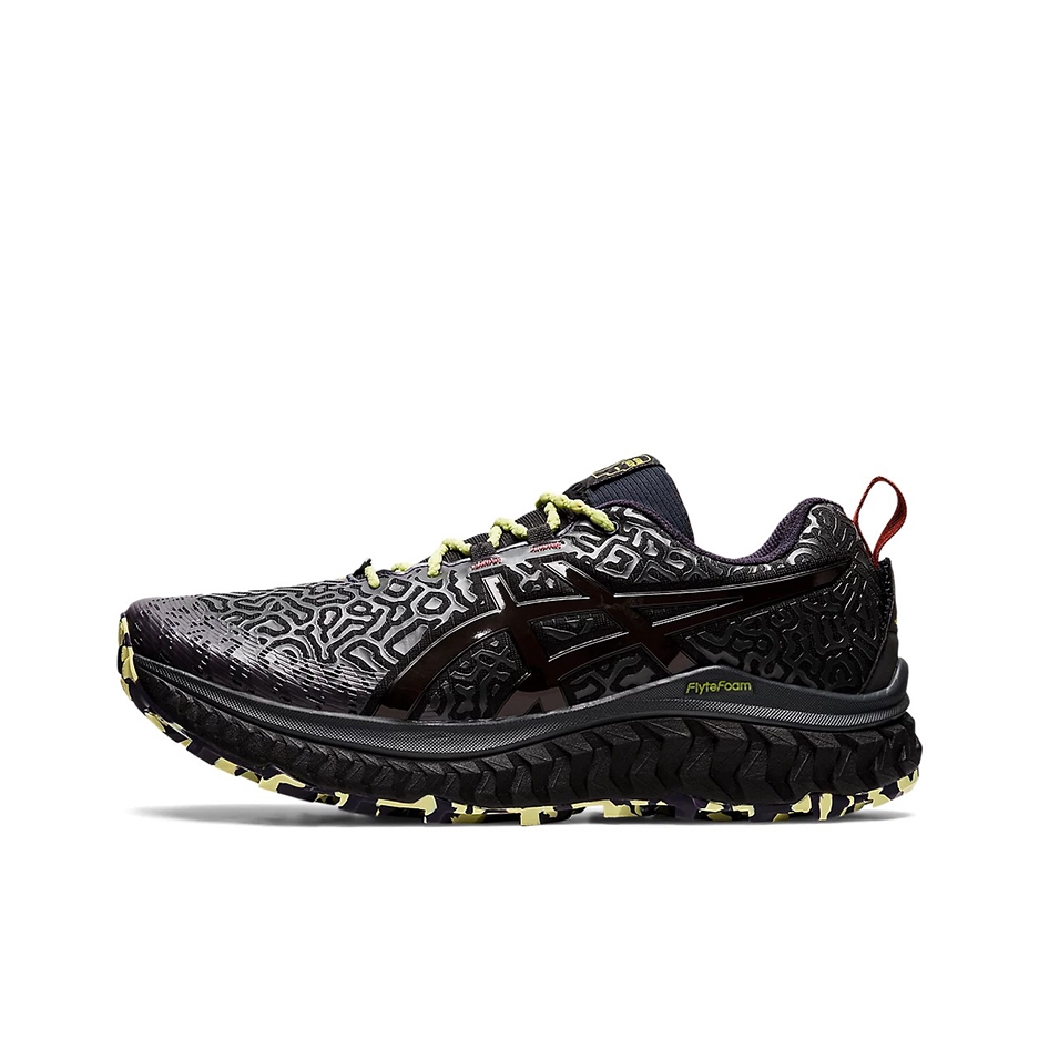 推荐商品：Asics/亚瑟士 Trabuco Max 跑鞋 越野避震缓冲防滑耐磨舒适轻便合成革织物 Brain Dead联名/黑色/荧光绿