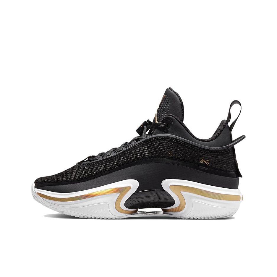 推荐商品：Air Jordan 36 篮球鞋 Zoom科技舒适包裹性支撑防滑耐磨紫外线 黑/金