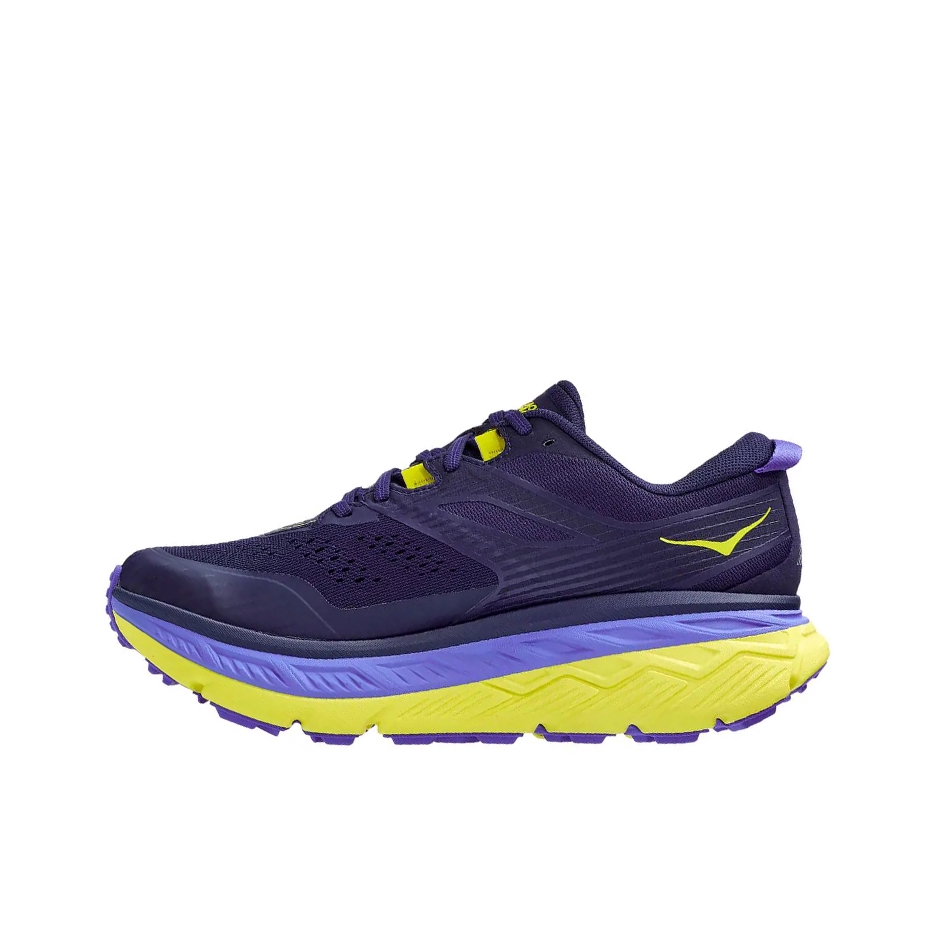 推荐商品：HOKA ONE ONE Stinson ATR6 防滑耐磨 轻便透气 减震 包裹性 全地形 登山 徒步鞋 鸢尾花黑/报春花黄 