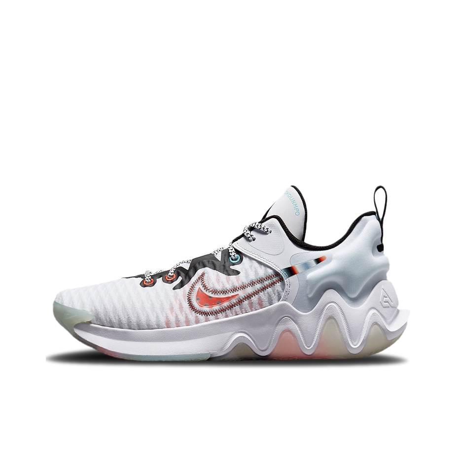 推荐商品：Nike Giannis Immortality 字母哥支线1代 复古包裹性 实战 防滑耐磨 舒适透气 篮球鞋 White Clear 白色/渐变红/黑色