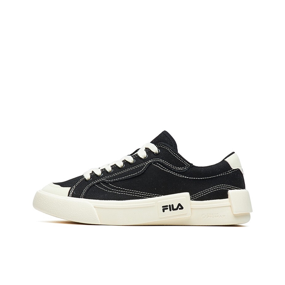 推荐商品：FILA/斐乐 POP 轻质透气 耐磨防滑 街拍潮流时尚 休闲百搭 帆布鞋 女款/黑色