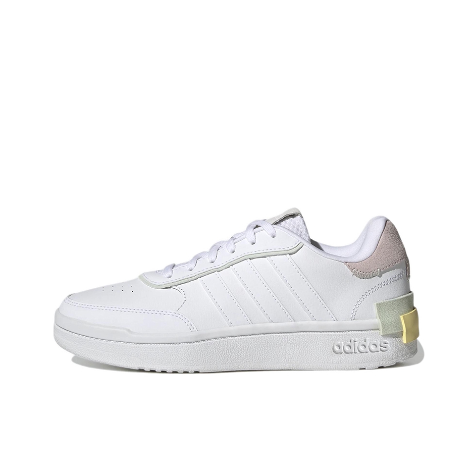 推荐商品：adidas neo Postmove 板鞋 舒适透气防滑耐磨休闲百搭包裹性 白色/淡紫