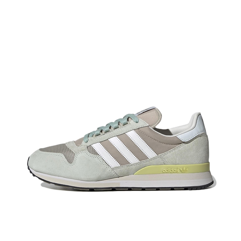 推荐商品：adidas Originals ZX 500 防滑耐磨 舒适轻便 复古减震 低帮 休闲鞋 咖色/薄荷绿/白色/天蓝