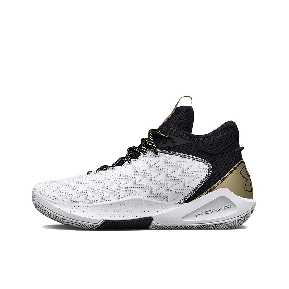 推荐商品：Under Armour/安德玛 HOVR Havoc 5 Clone 缓震轻便 网面透气 防滑耐磨 篮球鞋 白色/黑色