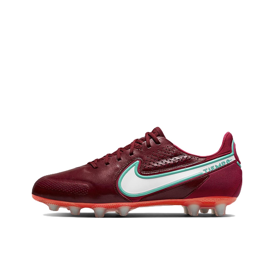 推荐商品：Nike Tiempo Legend 9 Elite HG 顶级 短钉 坚硬人工草场 足球鞋 红色/白色