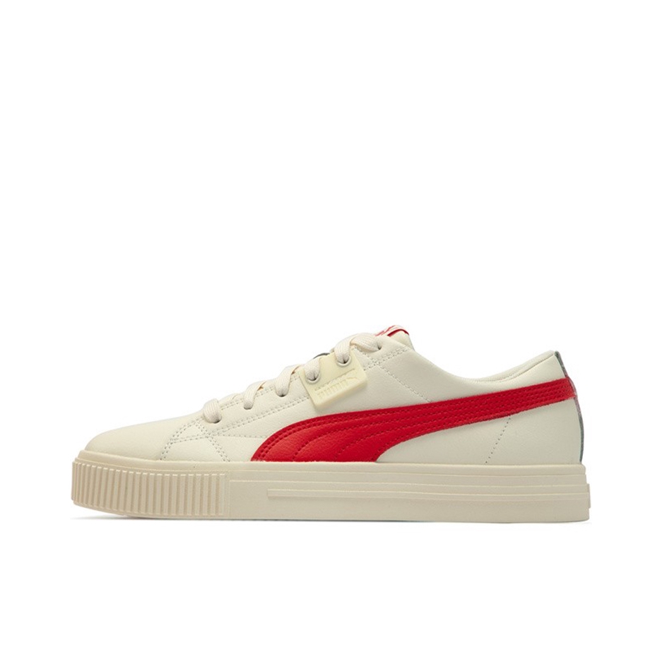 推荐商品：Puma/彪马 Ever FS 板鞋 舒适百搭轻便透气减震耐磨复古时尚 纯白色/鲜红色