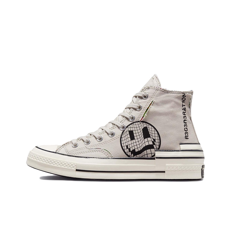推荐商品：Converse/匡威 1970s 帆布鞋 圆头防滑经典复古轻便时尚拼接百搭 灰色/印花