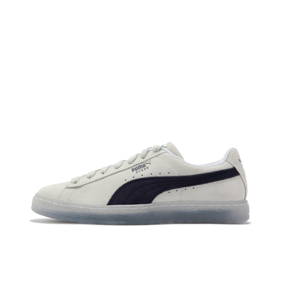 推荐商品：Puma/彪马 Suede Translucent 板鞋 轻便透气防滑耐磨复古 白色/海军蓝